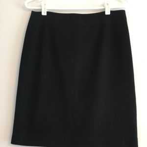 JCrew Black Wool Pencil Skirt